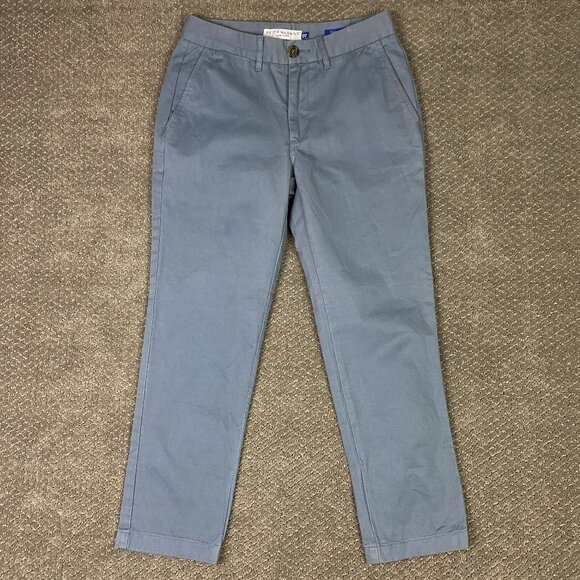Peter Manning Classic Fit Chino Pants Men's 29 x 27 Actual 29 x 26.5 Blue Cotton - Picture 1 of 14